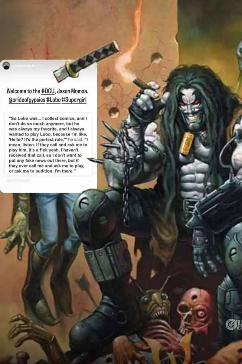 Jason Momoa revient dans DC Comics en tant que LOBO, Official ! Jason Momoa loup DCU James Gunn