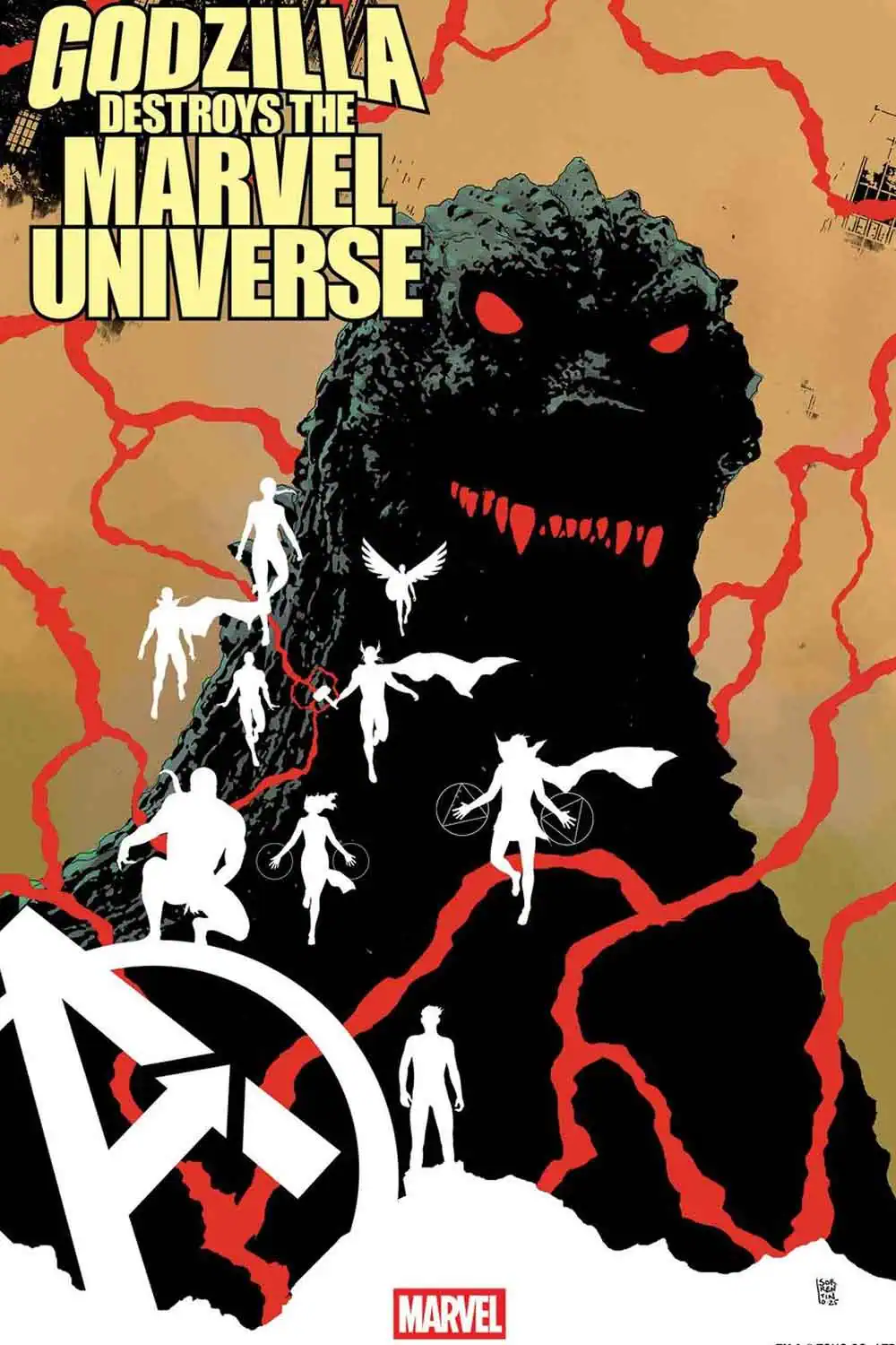 Godzilla détruit l'univers Marvel