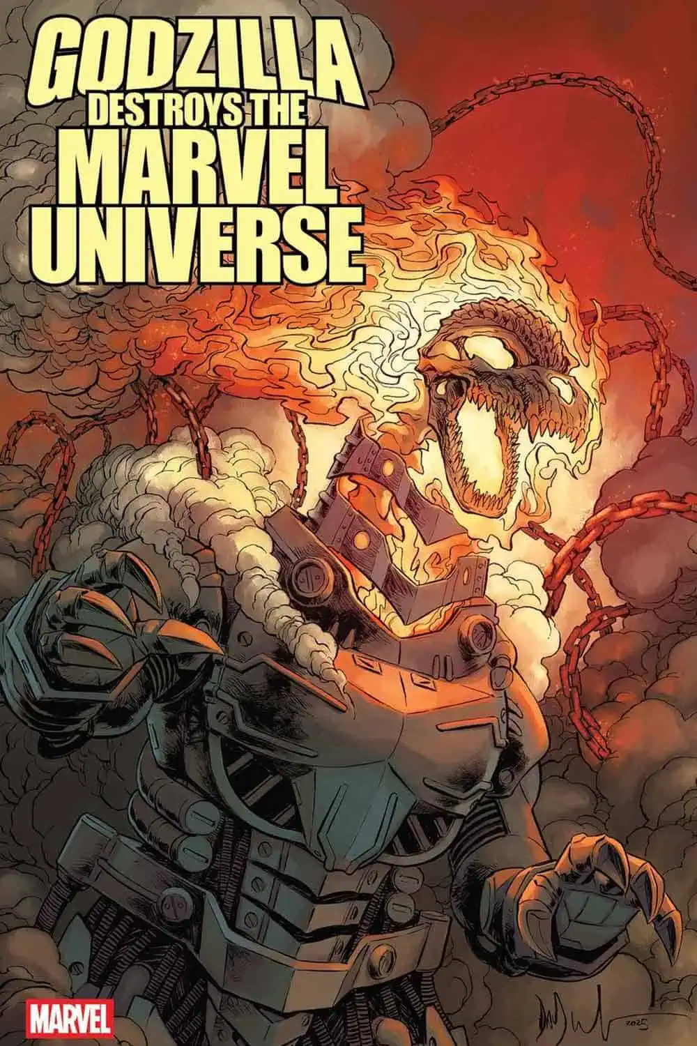 Godzilla détruit l'univers Marvel