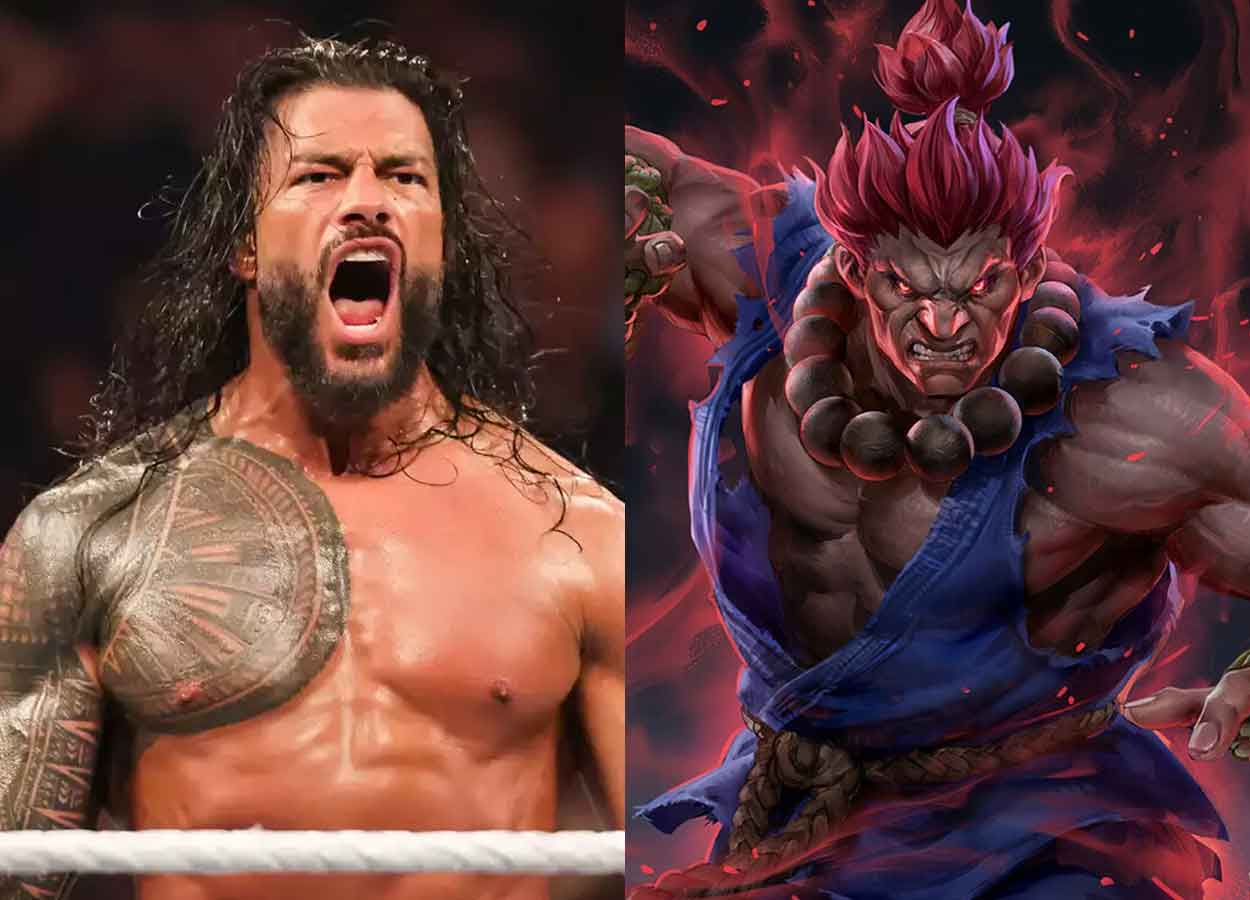 Roman Reigns et Akuma par Street Fighter