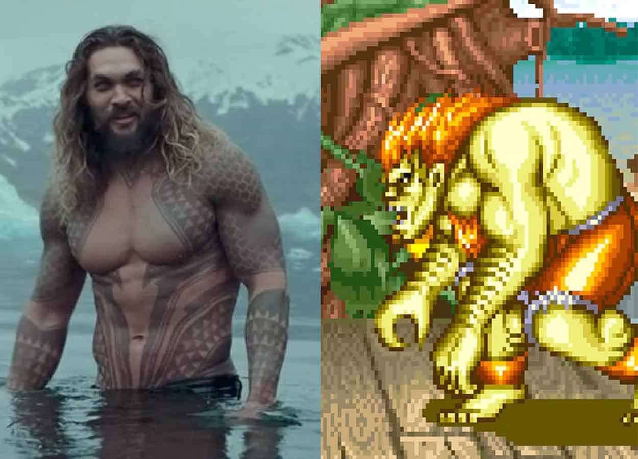 Jason Momoa et Blanka par Street Fighter