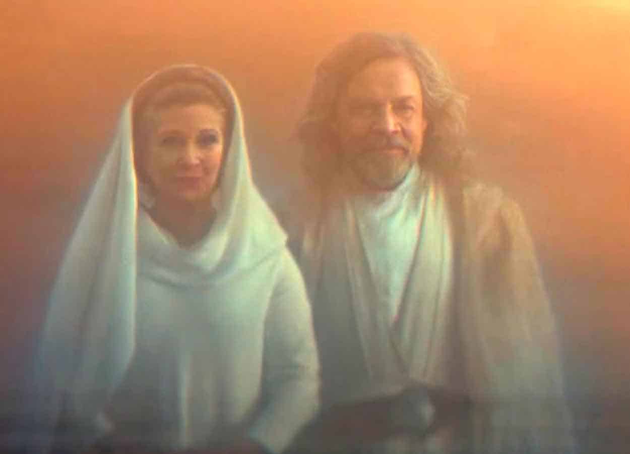 Luke et Leia à Tatooine comme Force Ghosts of Star Wars