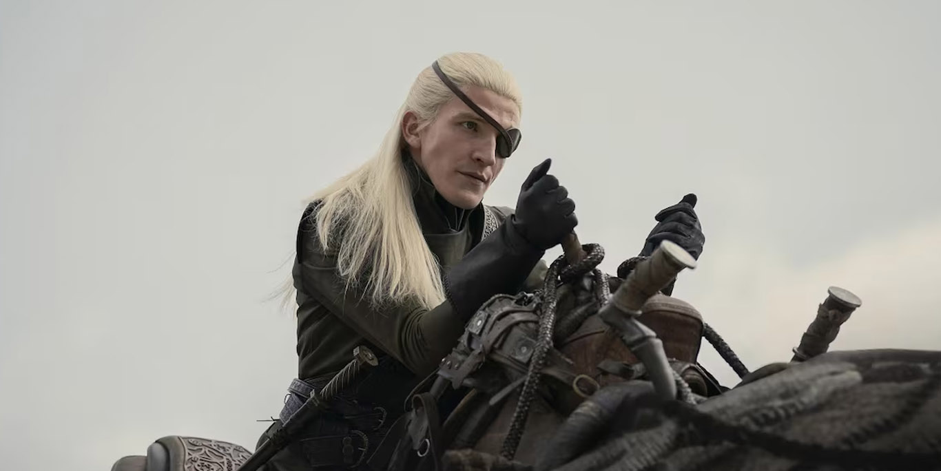 Aemond, cavalier de Vhagar, dans «The Dragon House» (Image: HBO)