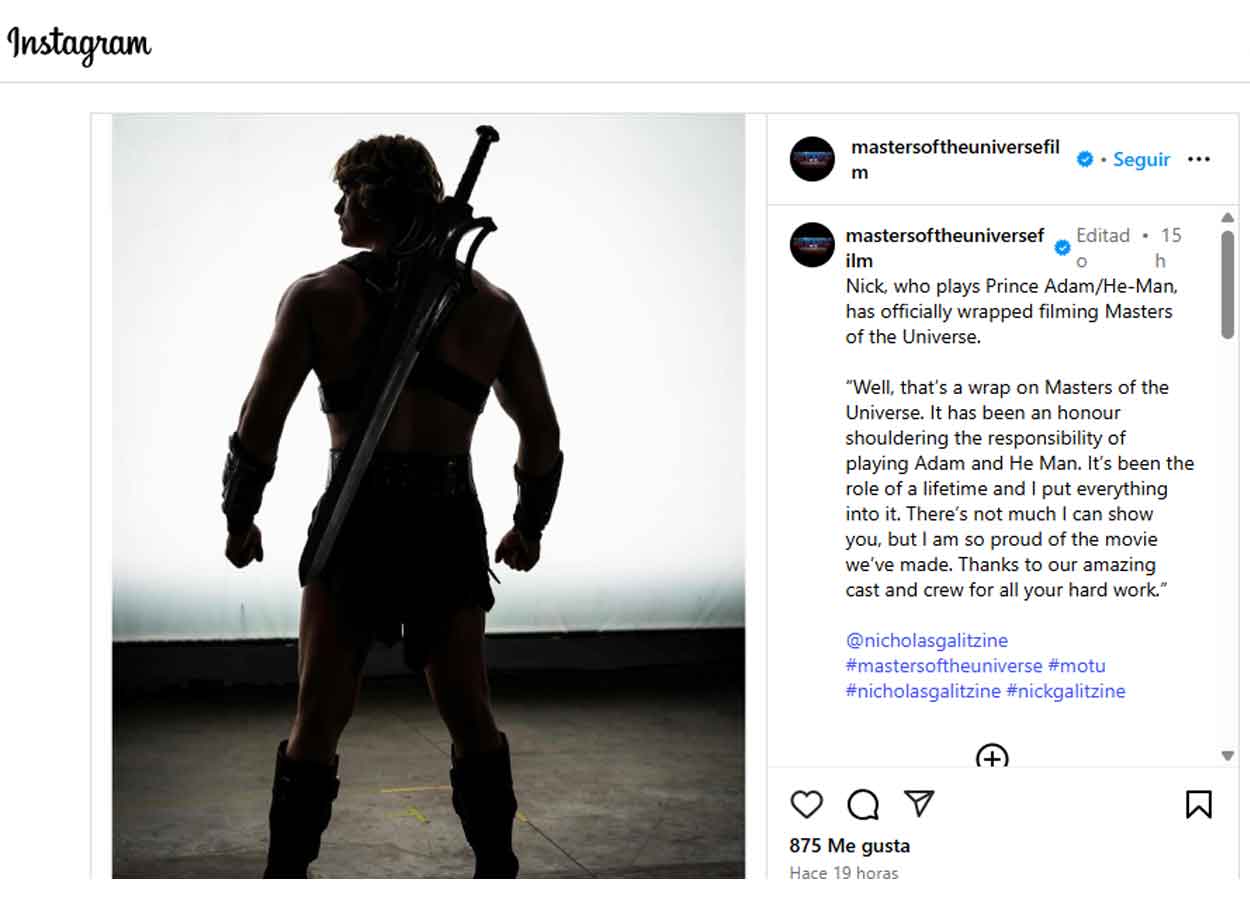 Première image corporelle entière de He-Man dans Masters of the Universe