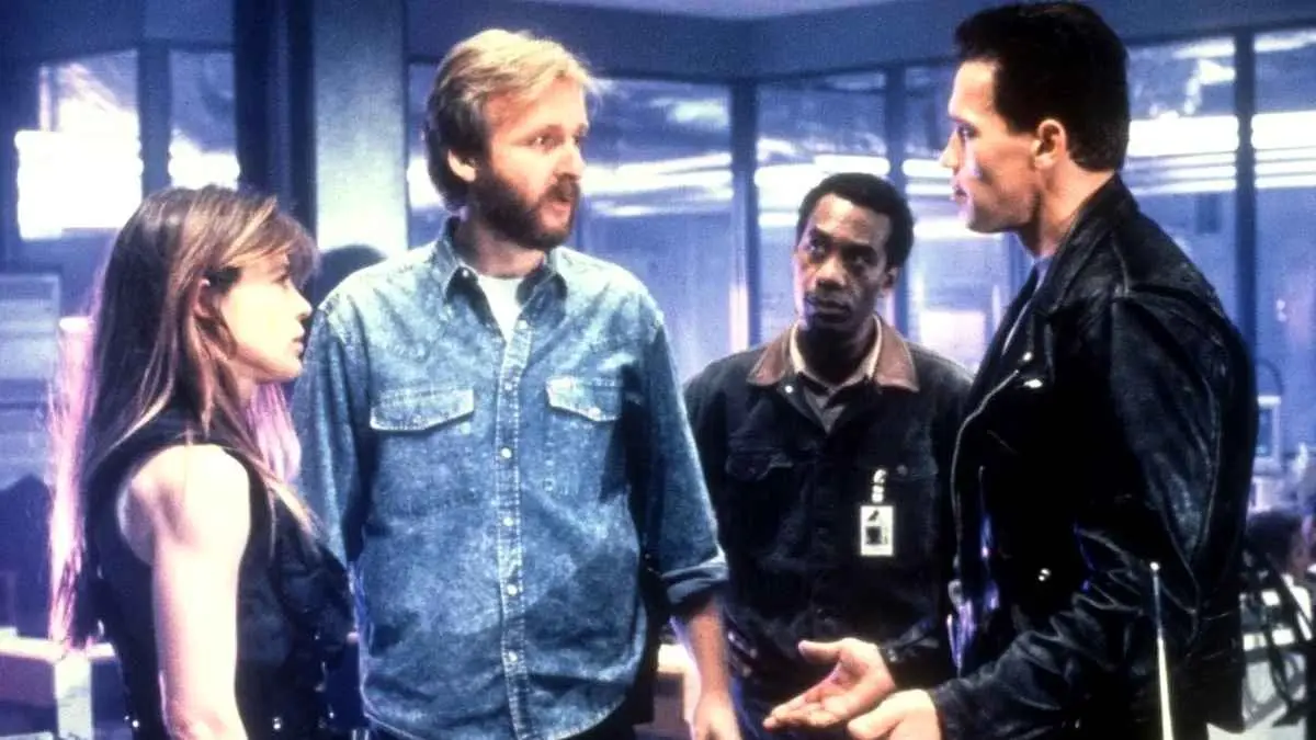 James Cameron sur le tournage de Terminator 2 : Judgment Day (Photo : IMDb)