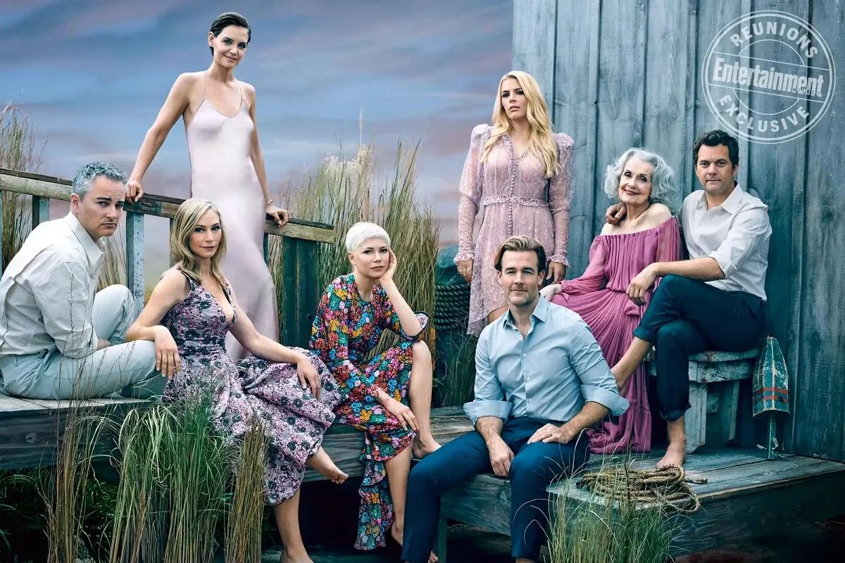 Réunion du casting de 'Dawson's Creek' pour le 20e anniversaire de la série (image : EW)