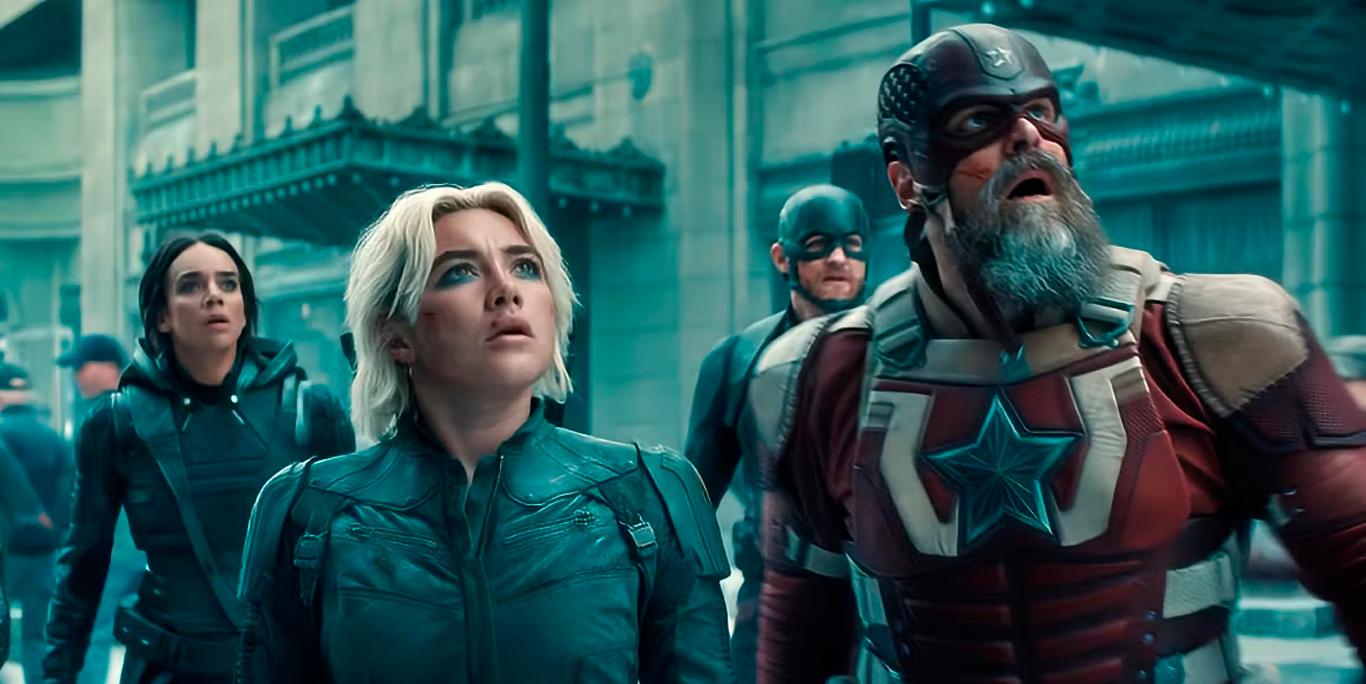 David Harbour et ses co-stars dans « Thunderbolts » (image : Marvel Studios)