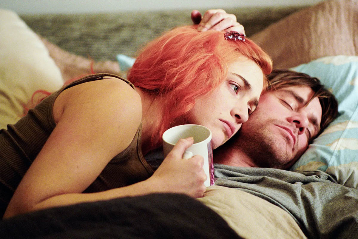 Kate Winslet et Jim Carrey dans « Eternal Sunshine of the Spotless Mind » (image : Shutterstock)