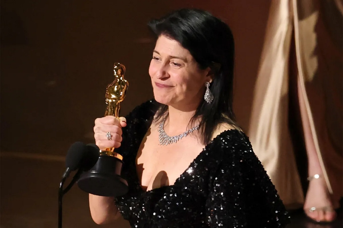Cassandra Kulukundis reçoit l'Oscar (image : Getty)