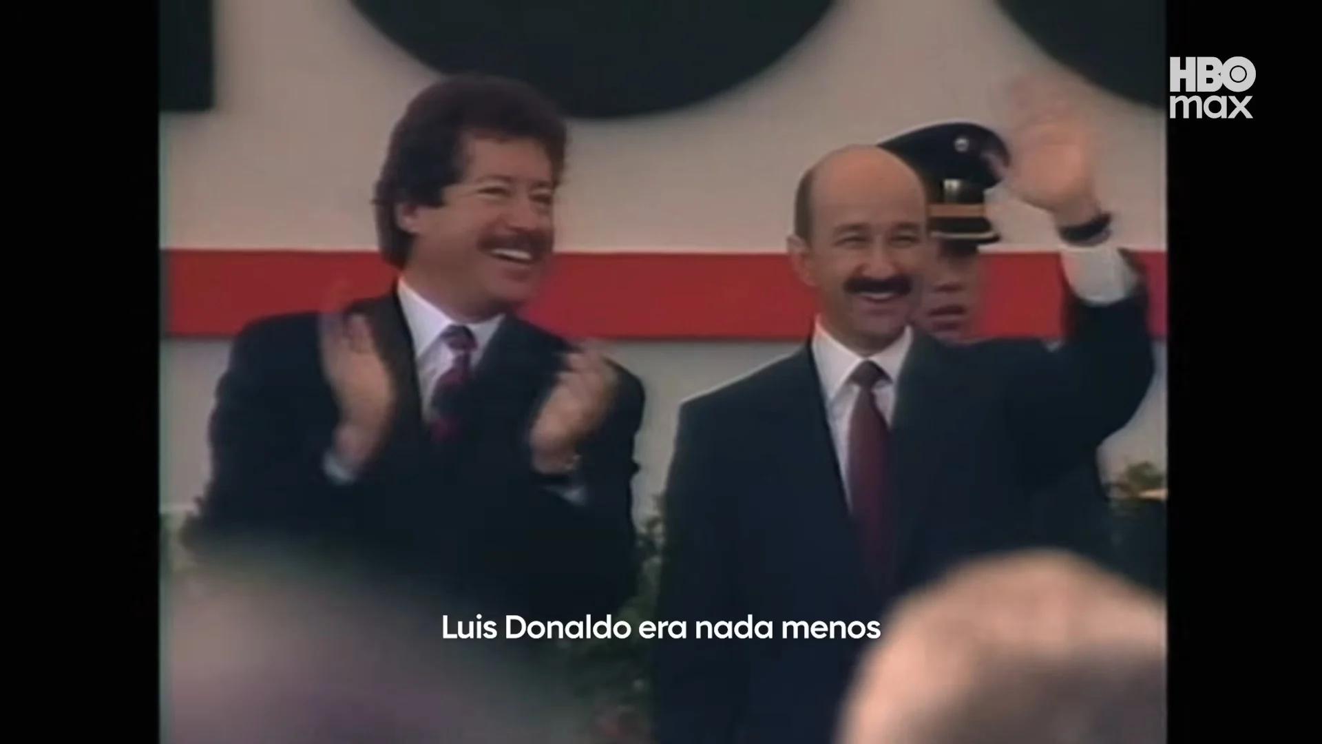 Luis Donaldo Colosio et Carlos Salinas de Gortari dans 'Les Assassins de Colosio' (image : HBO Max)