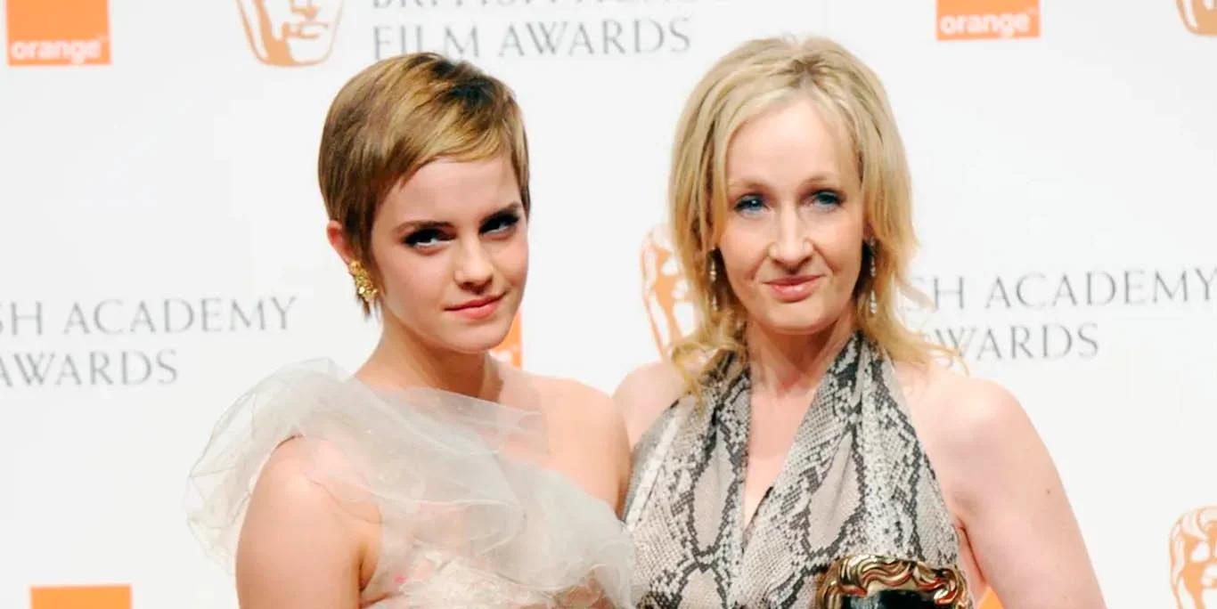 Emma Watson et JK Rowling (image : Getty)