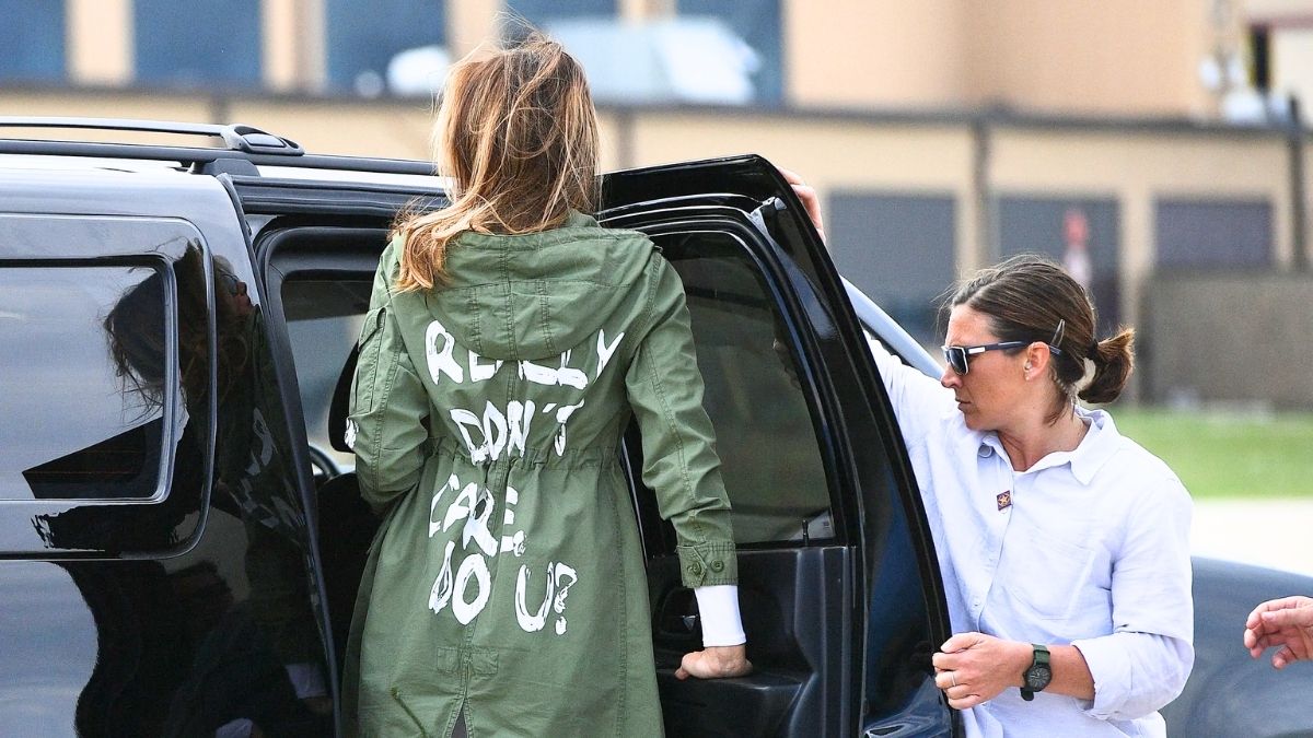 Melania Trump porte la veste