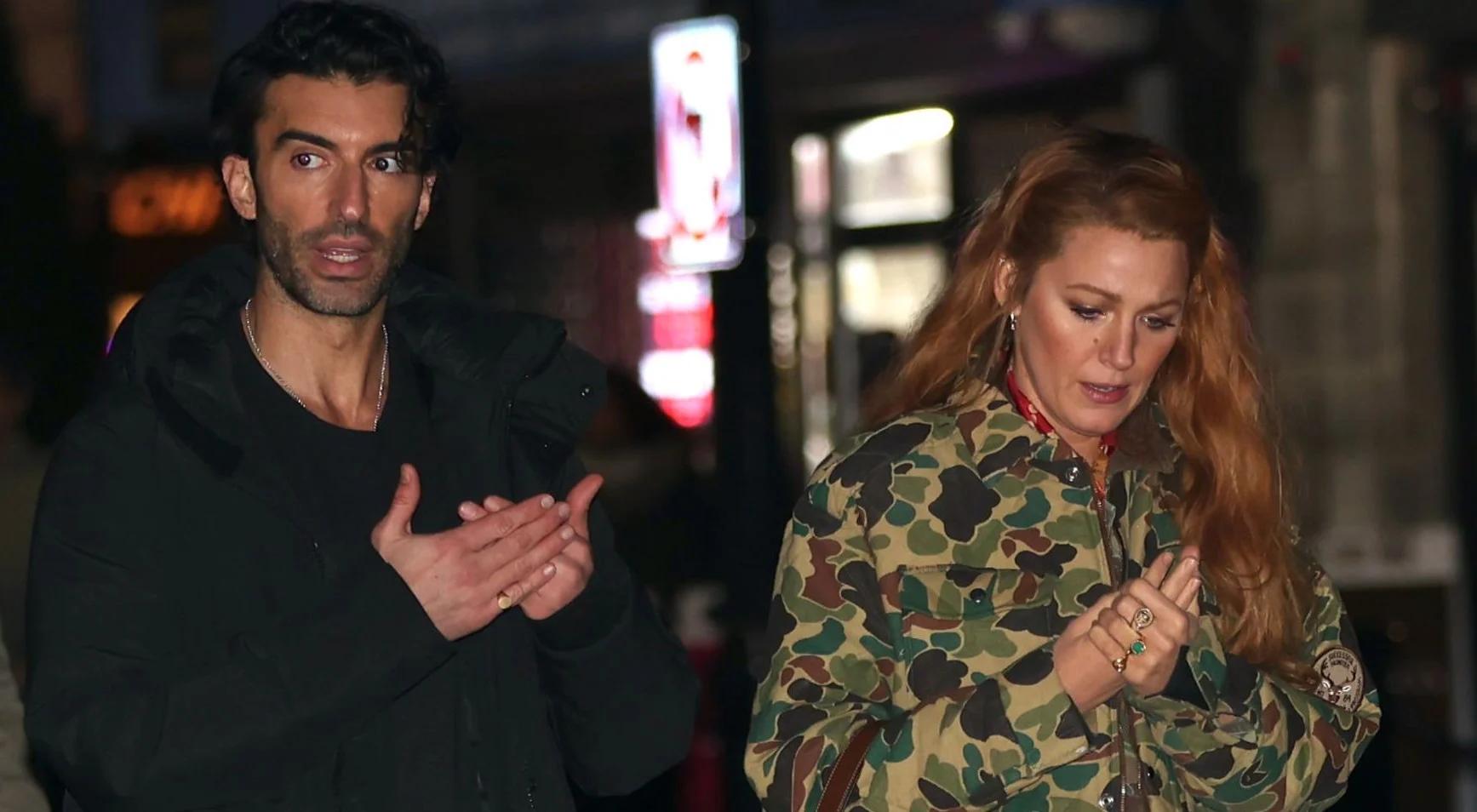 Justin Baldoni et Blake Lively sur le tournage de