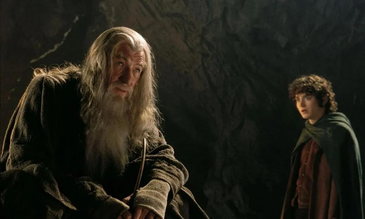 Ian McKellen et Elijah Wood dans « Le Seigneur des anneaux : La Communauté de l'Anneau » (image : Warner Bros.)