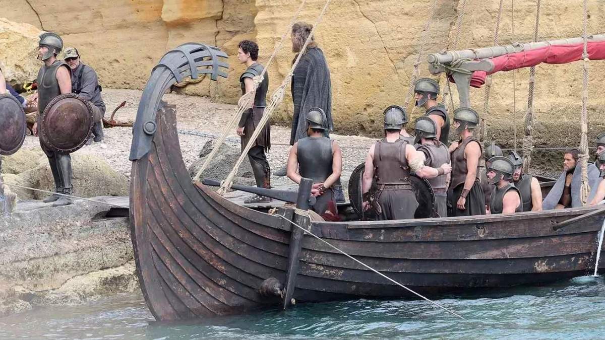 Tom Holland sur le tournage de L'Odyssée (Photo : X)