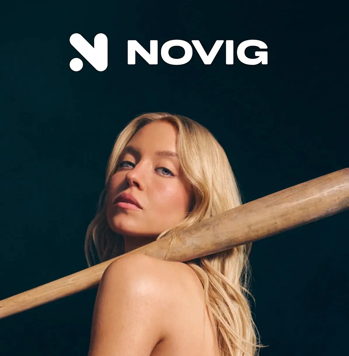 Sydney Sweeney dans une image promotionnelle pour la campagne Novig