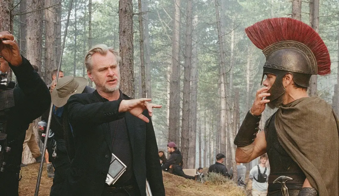 Christopher Nolan et Matt Damon sur le tournage de