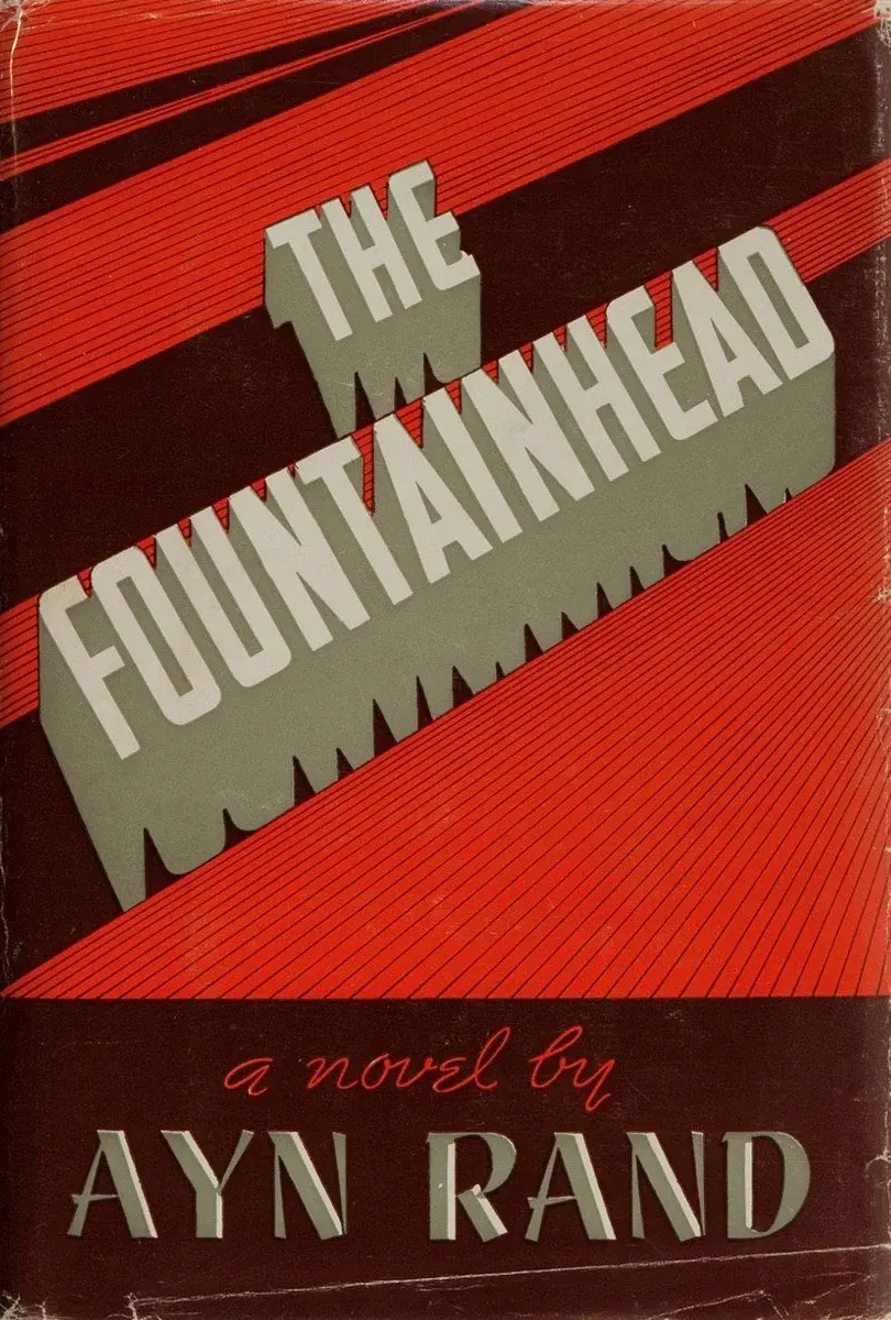 Couverture de la première édition de « The Fountainhead » (Wikimedia Commons)