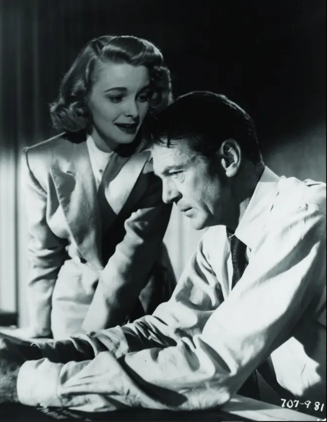 Gary Cooper et Patricia Neal dans « The Fountainhead » (image : IMDb)