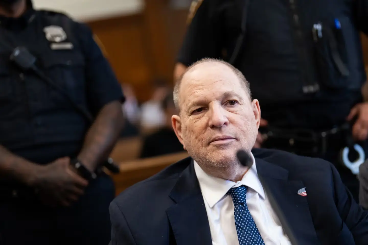 Harvey Weinstein comparaît devant la Cour suprême de Manhattan le 25 juin à New York (Photo : Adam Gray/POOL Bloomberg via AP)