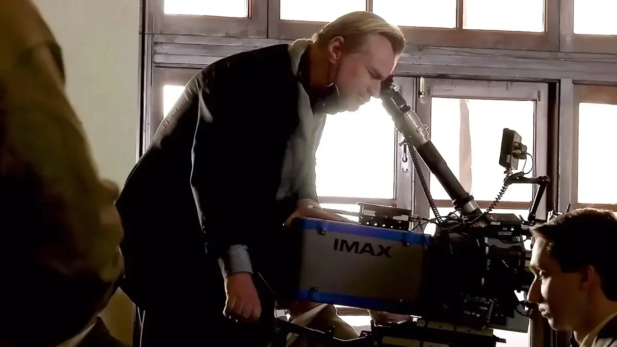 Christopher Nolan sur le tournage de