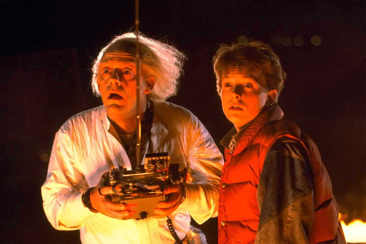 Christopher Lloyd et Michael J. Fox dans