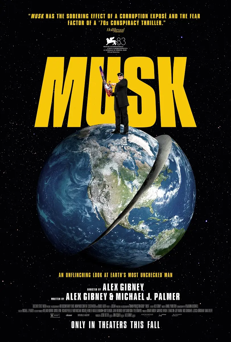Affiche officielle de « Musk » (Image : X/@ThePlaylistNews)